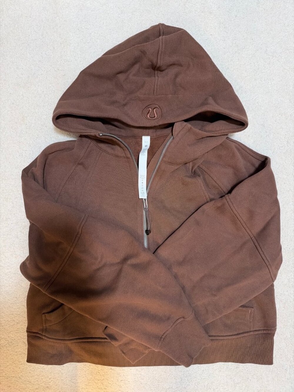lululemon Scuba Half Zip Hoodie Java Brown XS/S